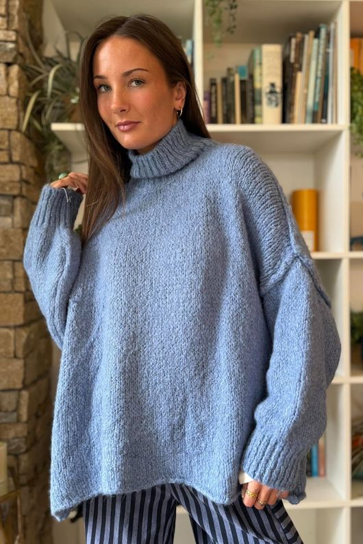 Winnie Oversized Knit Denim